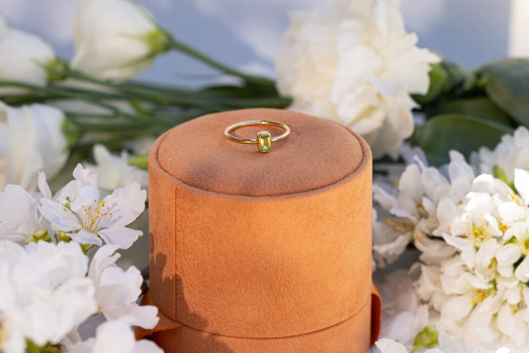 solitaire summer péridot