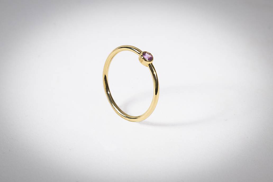 solitaire summer saphir rose